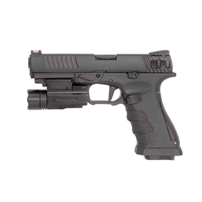 [Zestaw] SR-SP GBB [SRC] + Latarka pistoletowa LED Meteor 200LM - Black [Vector Optics]