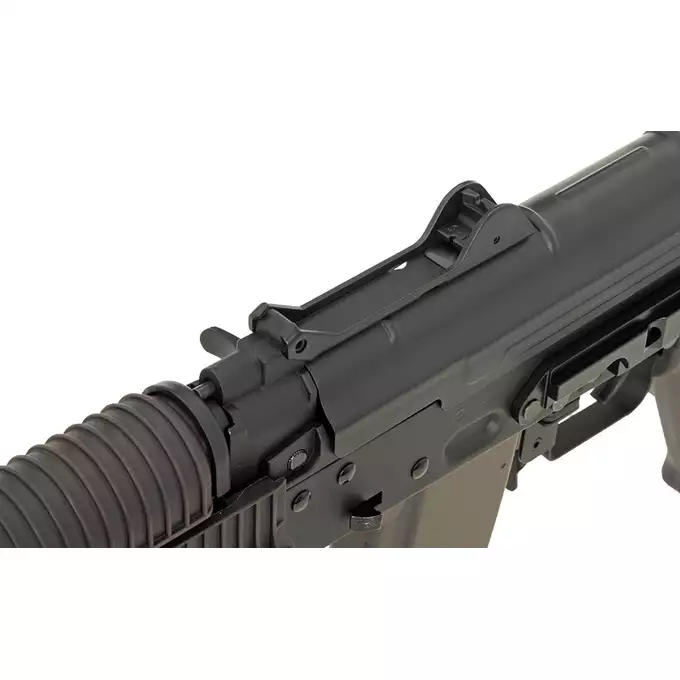 [Zestaw] CM.045 HIGH-SPEED [CYMA] + Stalowy Mid-Cap na 140 kulek do AK74 - Black [BattleAxe]