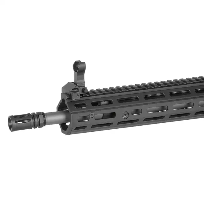 [Zestaw] Replika gazowa karabinka Daniel Defense DDM4 MK18 RIII 12.5 Lightning Serie - Black [EMG] + 30-kulkowy gazowy magazynek treningowy Lancer L5AWM 5.56 - niebieski [EMG]