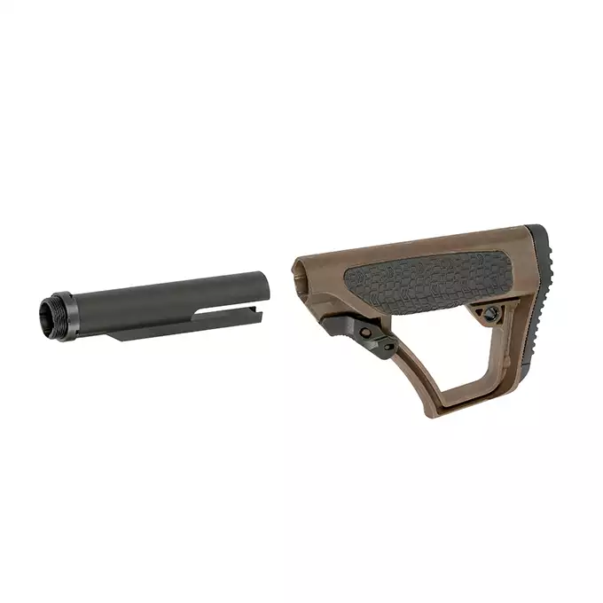 [Zestaw] CM.105 Daniel Defense MK18 Eshooter ETU - Black [EMG] + Chwyt pistoletowy Typu DD AR15/M4 - FDE [EMG] + Kolba Typu DD do AR15/M4 - FDE [EMG]