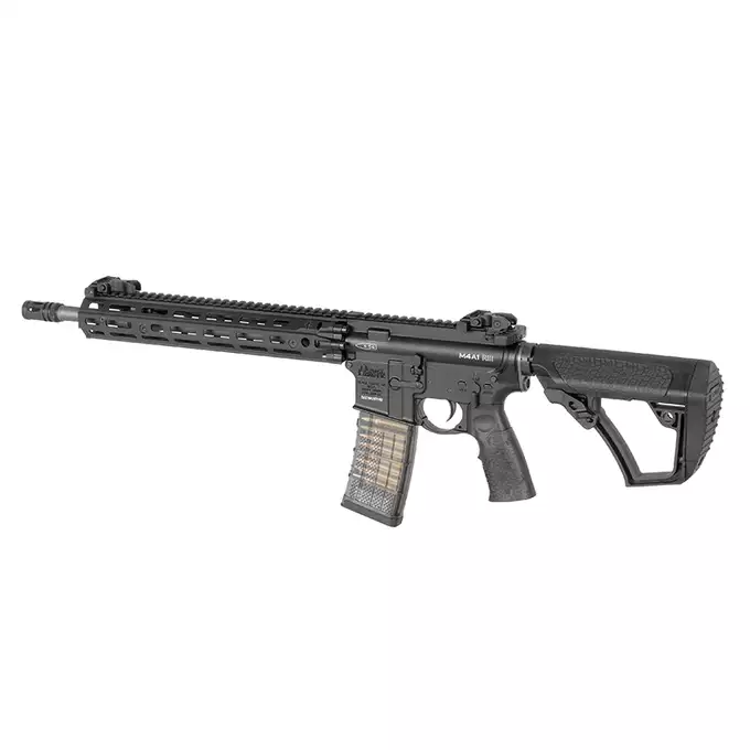 [Zestaw] Replika gazowa karabinka Daniel Defense DDM4 MK18 RIII 12.5 Lightning Serie - Black [EMG] + Magazynek LANCER L5 5.56 AWN Green Gaz do karabinków gazowych CGS, MWS - Black [EMG]