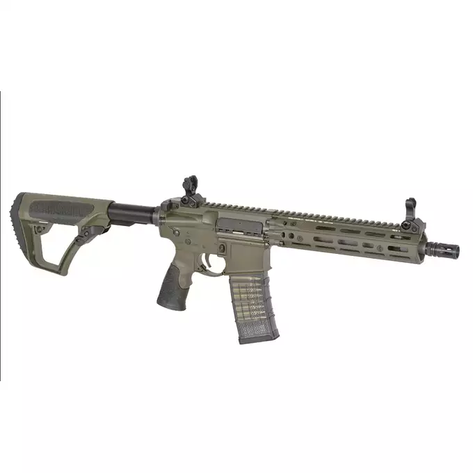 [Zestaw] Replika gazowa karabinka Daniel Defense DDM4 MK18 RIII 9.5 Lightning Serie - Brown [EMG] + Kolimator Frenzy Plus 1x31x26 Red Dot [Vector Optics]