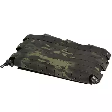 Buckle-up COMPACT Panel - insert for 3 magazines, MOLLE Laser Cut - Multicam Black [8FIELDS]