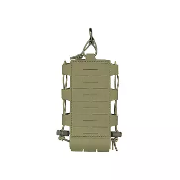 Laser Cut Adjustable Radio / Bottle Pouch with Shockcord - Olive [8FIELDS]