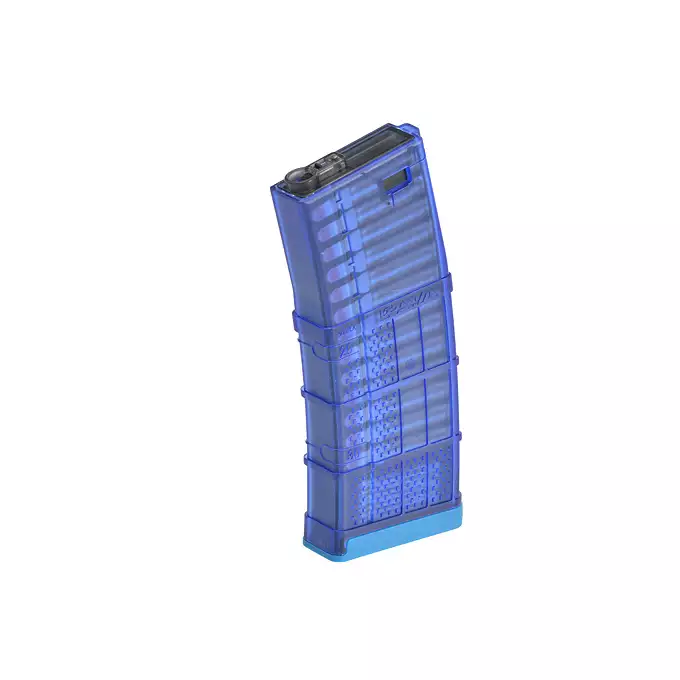 [Zestaw] Magazynek mid-cap Lancer System L5 300Blk Niebieski-180-kulek [CYMA]