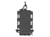 Laser Cut Radio / Bottle Pouch with Adjustable Shockcord - Black [8FIELDS]