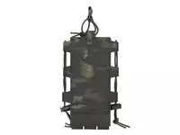 Laser Cut Adjustable Radio / Bottle Pouch with Shockcord - Multicamo Black [8FIELDS]