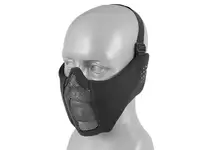 Low-Profile Mesh Mask with Cheek and Ear Protection type A - Black [8FIELDS]