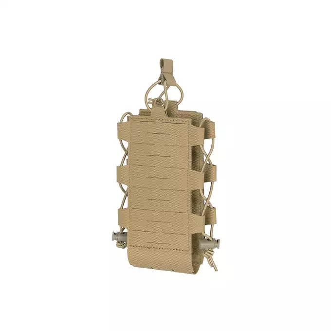 Laser Cut Adjustable Radio / Bottle Pouch with Shockcord - Tan [8FIELDS]