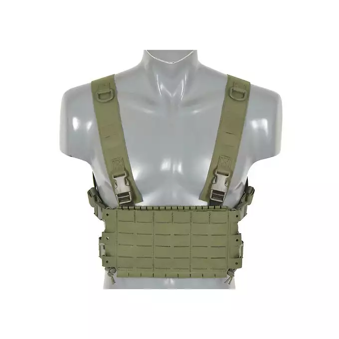 Chest Rig COMPACT - Buckle-up, MOLLE Laser Cut - Olive [8FIELDS]