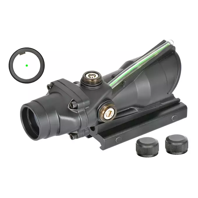 [Zestaw] Replika karabinu maszynowego M249 PARA Sports Line [A&amp;K] + Celownik kolimatorowy z światłowodem - Black [T-Eagle]
