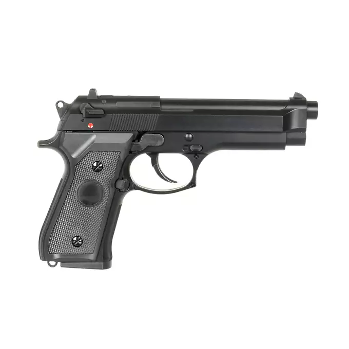 [Zestaw] ST92F Non-Blowback Airsoft Gas Pistol - Black [STTi] + Light Performance Blue Gas [Nimrod]