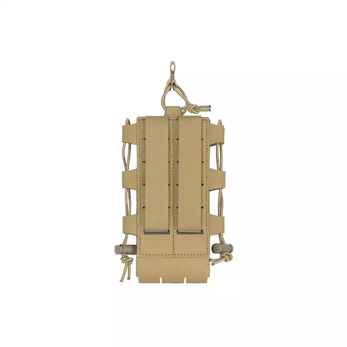 Laser Cut Adjustable Radio / Bottle Pouch with Shockcord - Tan [8FIELDS]
