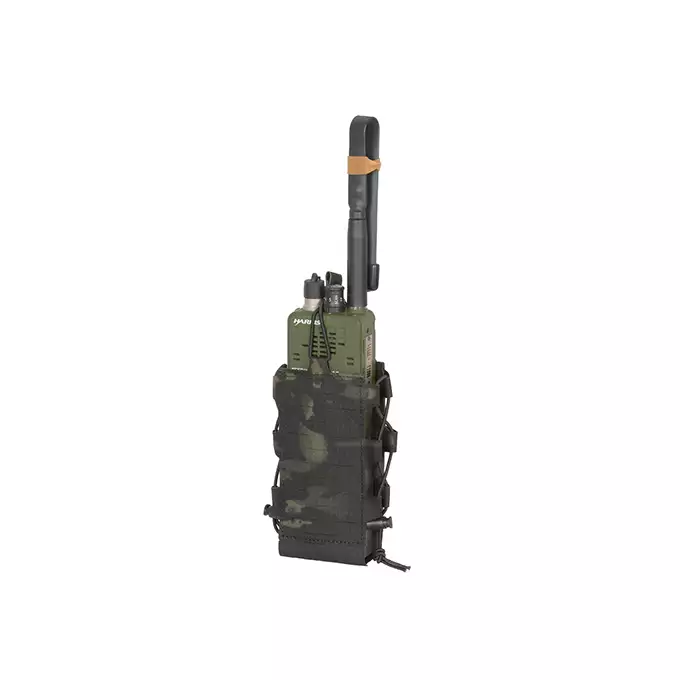 Laser Cut Adjustable Radio / Bottle Pouch with Shockcord - Multicamo Black [8FIELDS]