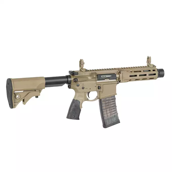 [Zestaw] Replika gazowa karabinka Daniel Defense DDM4PDW - Tan [EMG] + Standard Performance Green Gas 500ml [Nimrod]