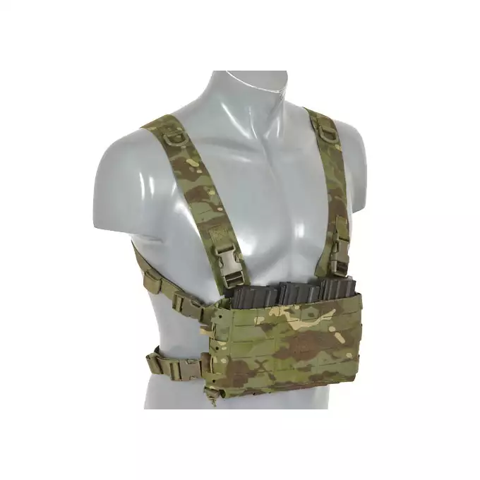 Chest Rig COMPACT - Buckle-up, MOLLE Laser Cut - Multicamo Tropic [8FIELDS]