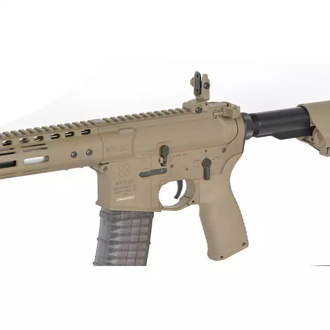 [Zestaw] Replika karabinka Noveske 10.5" Gen III Shorty 300BLK  Eshooter ETU - Tan [EMG] + 180-kulkowy magazynek treningowy Lancer L5AWM 5.56 - Niebieski [EMG]