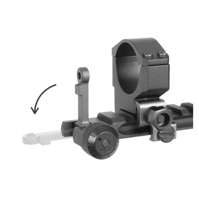 Replica Style NADS Mount 30mm Scope Ring Assembly (7.62 Version) - Black [CGS]