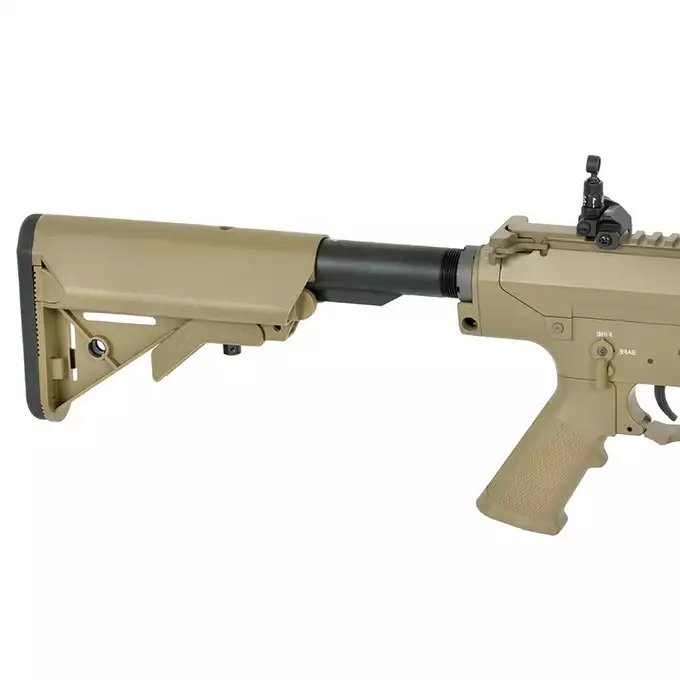 [Zestaw] Replika Airsoftowa EC-903 Edycja Advanced (ulepszony gearbox, programowalny ETU) - Dark Earth [E&amp;C] + Magazynek Mid-Cap Lancer L7AWM 7.62 na 180 kulek do AR-10/SR-25 [EMG]