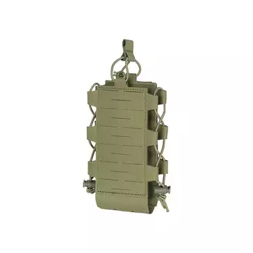Laser Cut Adjustable Radio / Bottle Pouch with Shockcord - Olive [8FIELDS]