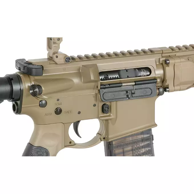 [Zestaw] Replika gazowa karabinka Daniel Defense DDM4PDW - Tan [EMG] + Standard Performance Green Gas 500ml [Nimrod]
