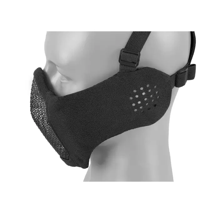 Low-Profile Protective Mask with Cheek and Ear Protection type A - Black [8FIELDS]