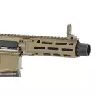 [Zestaw] Gazowa replika Daniel Defense DDM4 CQB PDW - Tan [EMG] + 30-kulkowy gazowy magazynek treningowy Lancer L5AWM .300 BLK - niebieski [EMG]