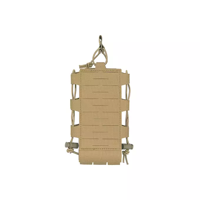Laser Cut Adjustable Radio / Bottle Pouch with Shockcord - Tan [8FIELDS]