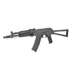 [Zestaw] Replika CM.053B Full Steel AK Eshooter ETU [CYMA] + Stalowy Mid-Cap na 140 kulek do AK74 - Black [BattleAxe]