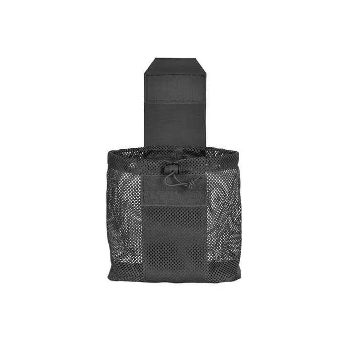 Laser Cut Foldable Mesh Dump Pouch - Black [8FIELDS]