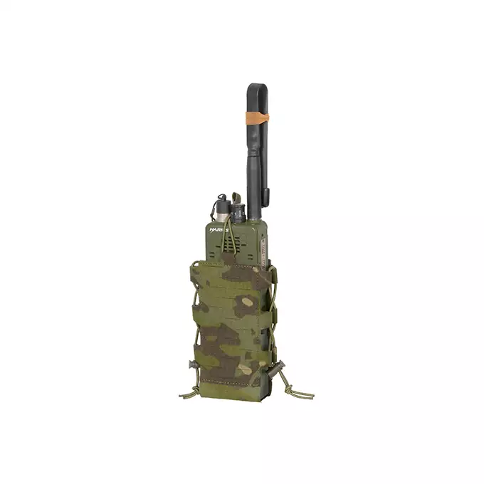 Laser Cut Adjustable Radio / Bottle Pouch with Shockcord - Multicamo Tropic [8FIELDS]