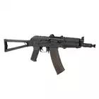 [Zestaw] CM.045 HIGH-SPEED [CYMA] + Stalowy Mid-Cap na 140 kulek do AK74 - Black [BattleAxe]