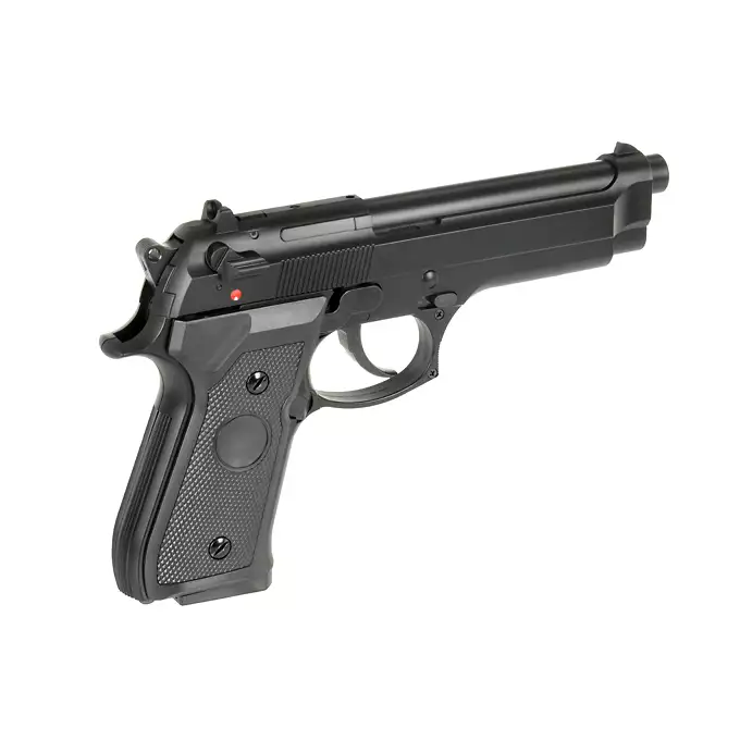 [Zestaw] ST92F Non-Blowback Airsoft Gas Pistol - Black [STTi] + Light Performance Blue Gas [Nimrod]