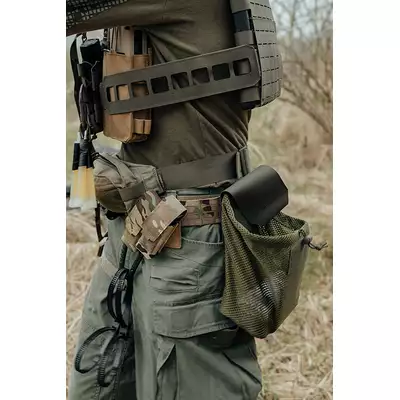 Laser Cut Foldable Mesh Dump Pouch - Olive [8FIELDS]