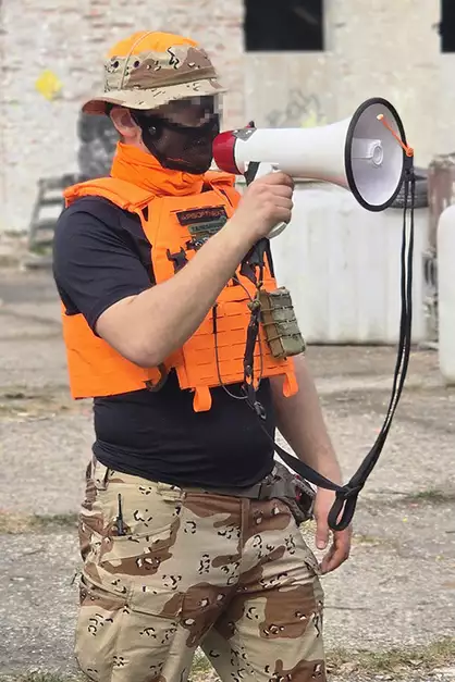 Jump Plate Carrier Buckle Up Laser cut z Atrapami Płyt Balistycznych - Orange [8FIELDS]