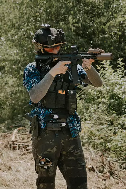 Chest Rig COMPACT - Buckle-up, MOLLE Laser Cut - Multicamo Black [8FIELDS]