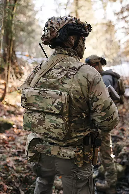 Horizontal General-Purpose Laser-Cut Pouch - Multicamo [8Fields]