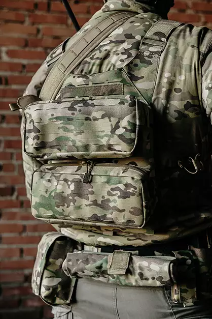 Horizontal General-Purpose Laser-Cut Pouch - Multicamo [8Fields]