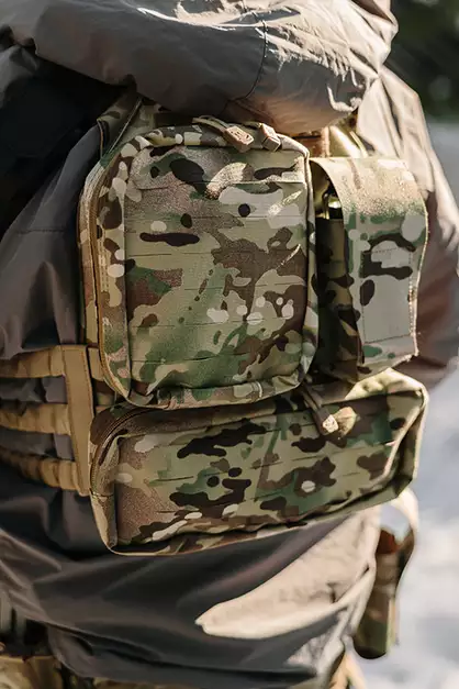 Large Laser-Cut General-Purpose Pouch - Multicamo [8FIELDS]