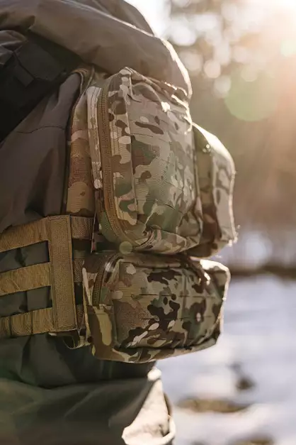 Large Laser-Cut General-Purpose Pouch - Multicamo [8FIELDS]
