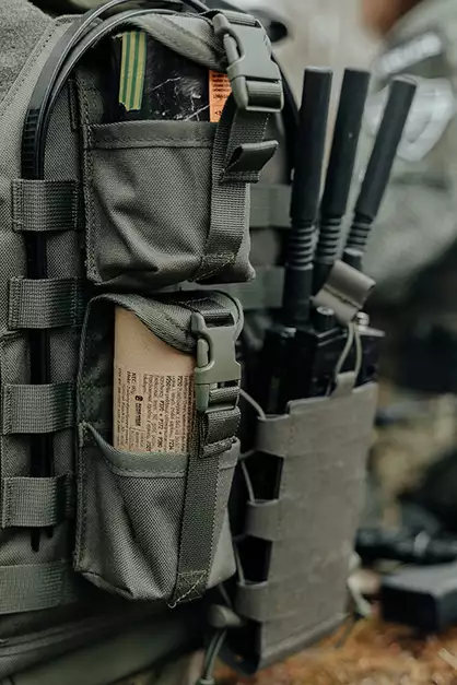 Laser Cut Adjustable Radio / Bottle Pouch with Shockcord - Multicamo [8FIELDS]