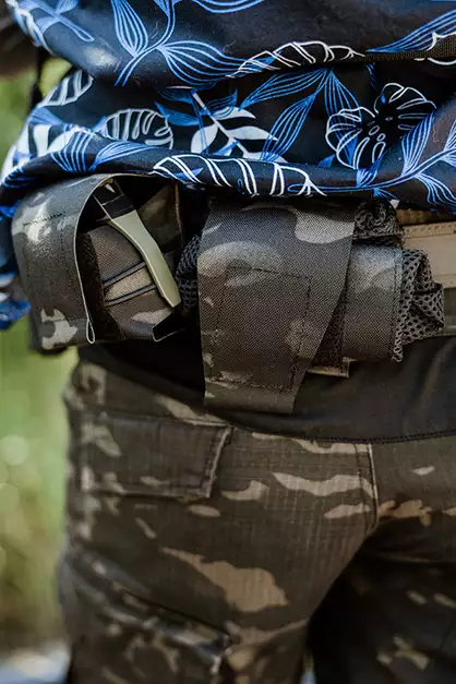 Laser Cut Foldable Mesh Dump Pouch - Multicamo Black [8FIELDS]