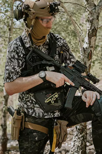 Lower utility pouch for accessories with shockcord retention, Laser Cut - Multicam Black [8FIELDS]