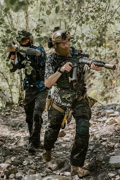 Lower utility pouch for accessories with shockcord retention, Laser Cut - Multicam Black [8FIELDS]