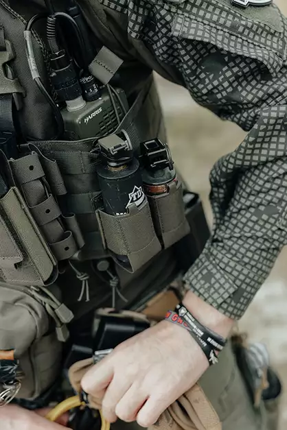 Double 40mm grenade pouch LASER CUT - Olive [8FIELDS]