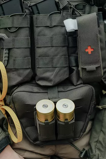 Double 40mm grenade pouch LASER CUT - Tan [8FIELDS]