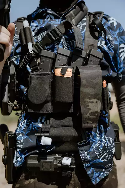 AR 2-magazine pouch, Laser Cut - Multicam Black [8FIELDS]