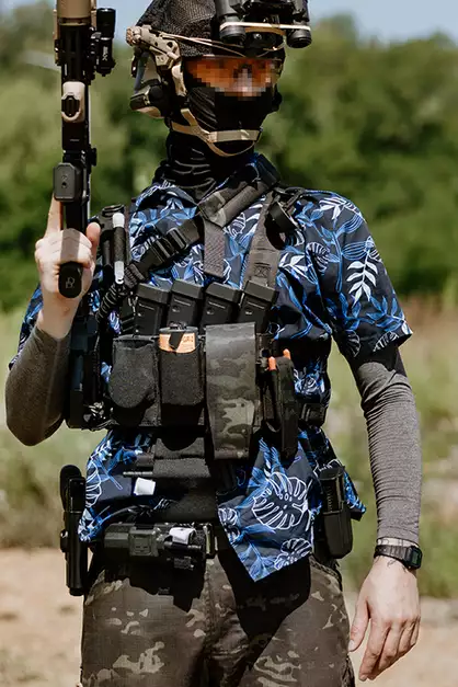 AR 2-magazine pouch, Laser Cut - Multicam Black [8FIELDS]