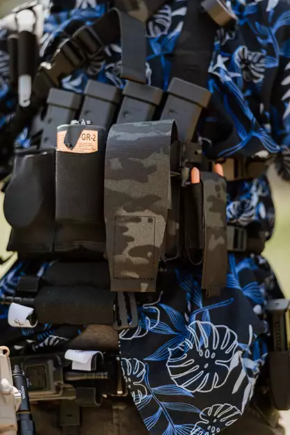 AR 2-magazine pouch, Laser Cut - Multicam Black [8FIELDS]
