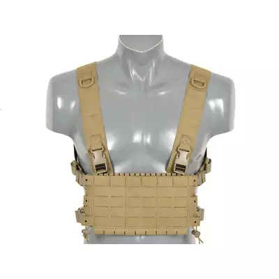 Chest Rig COMPACT - Buckle-up, MOLLE Laser Cut - Tan [8FIELDS]